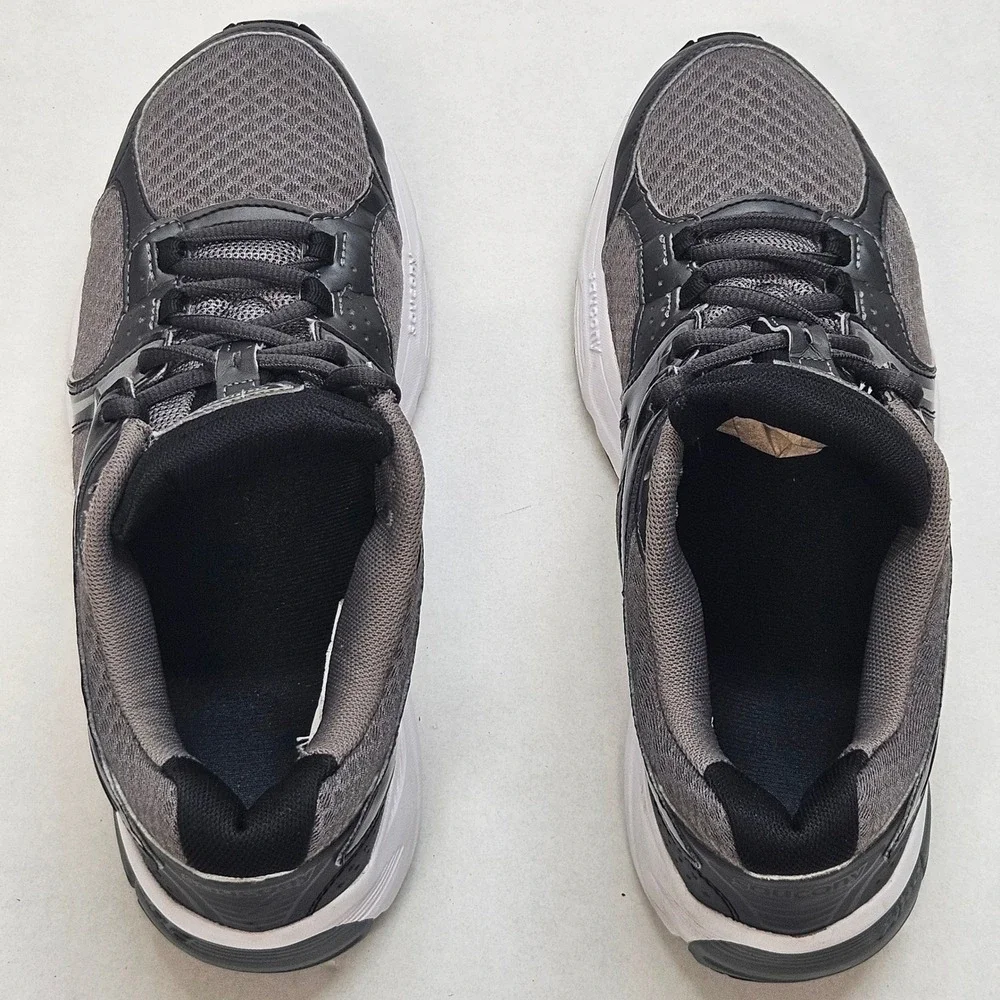Saucony Mystic Men‎ Running Shoes Gray Black Athletic Sneakers Size 9.5⁸